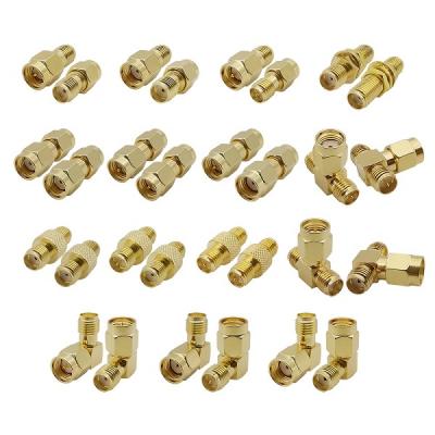 SMA Connectors SMA Male to SMA Female Straight/Right Angle RF Coaxial Adapter for WIFI Antenna