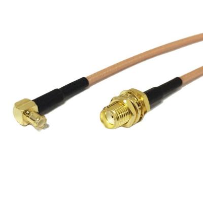 SMA Female Bulkhead to MCX Male Right Angle RF Cable Assembly RG174 RG178 RG316 For Wireless Modem