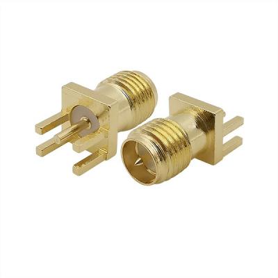 Straight PCB Edge Mount RP SMA Female Connector